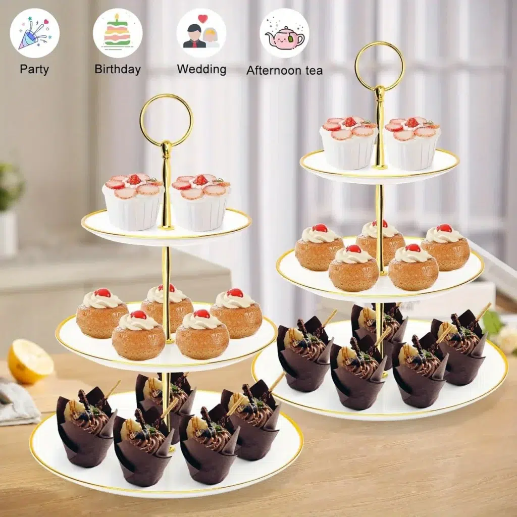 Modern Minimalist 3-layer Cupcake Rack