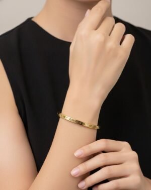 1 Pc Artificial Roman Number Slim Bangle