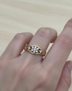 1 Pc Artificial Stone Studded Ring for Women