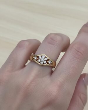 1 Pc Artificial Stone Studded Ring for Women