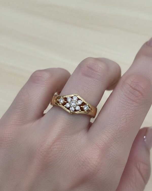 1 Pc Artificial Stone Studded Ring for Women