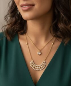 1 Pc Traditional Necklace with Pearl Stones