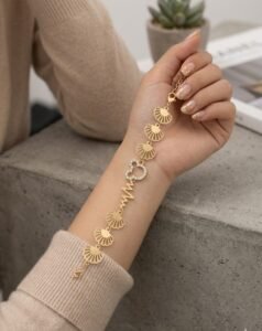 Bracelet with Shell & Heart Design