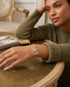 Minimalist Butterfly Charm Bracelet