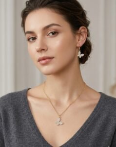 Butterfly Necklace & Matching Earrings Set