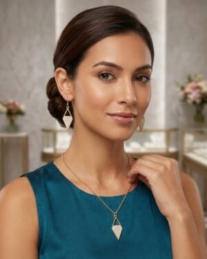 Geometric Diamond Shape Jewelry Set