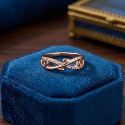 Elegant Infinity Twist Ring
