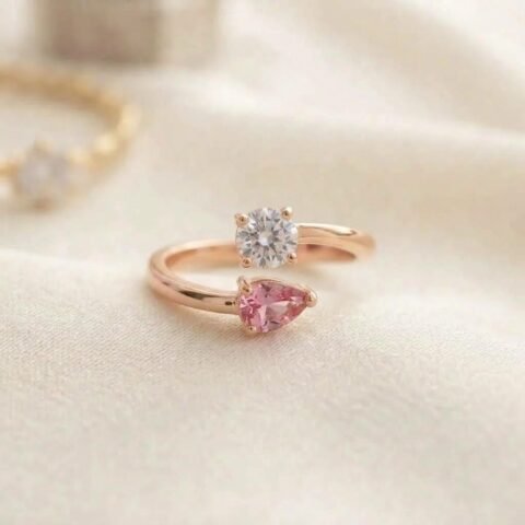 Dual-Tone Sparkle Ring