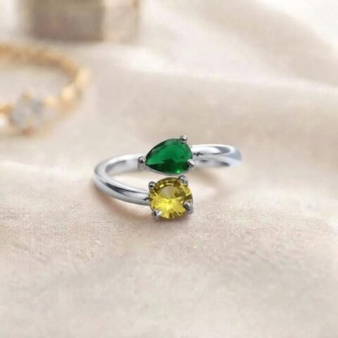 Emerald & Sunshine Duo Ring