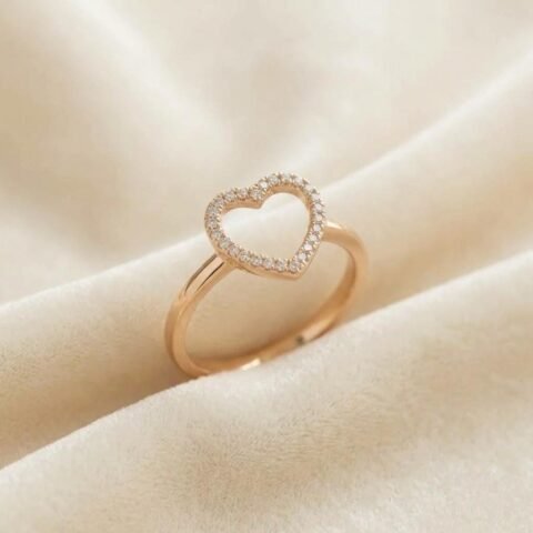 Sparkling Heart Elegance Ring