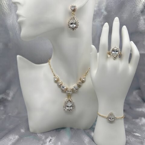 Royal Pearl Sparkle Jewellery Set – 5 Piece Set