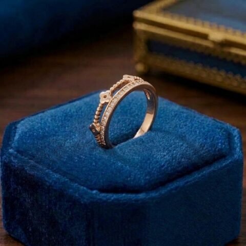 Elegant Crown CZ Artificial Ring