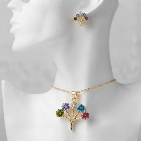 Tree of Elegance Necklace & Earring Set