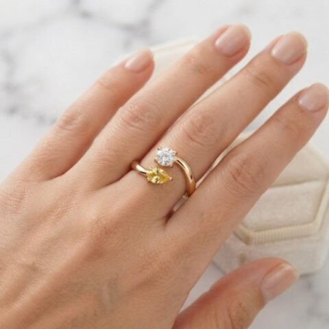 Crystal Glow Duo Ring