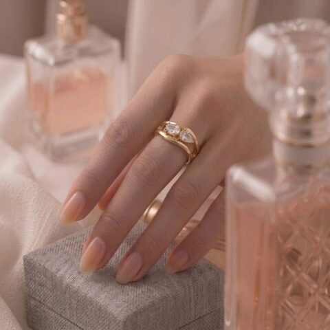 Elegant Butterfly Crystal Ring