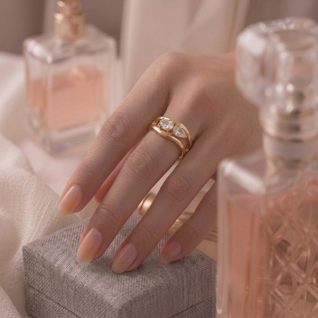 Elegant Butterfly Crystal Ring